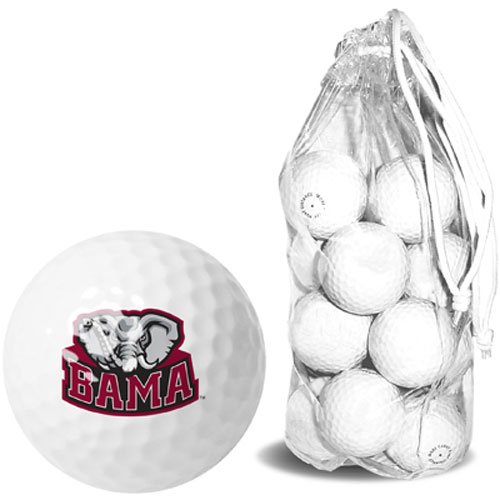 Alabama Crimson Tide Ncaa 15 Golf Ball Clear Pack