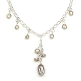 Ortak Jewellery SN 54 Silver Necklet with Pearls