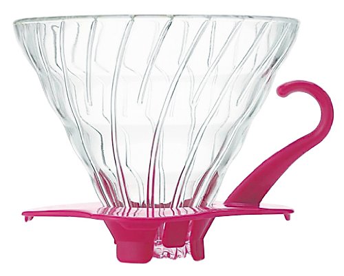 Hario Pink Glass V60-02 Pourover Brewer Hario Pink Glass V60-02 Pourover Brewer