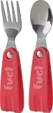 Trudeau Fuel 2 Piece Folding Cutlery Set, Red