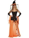 Sexy Halloween Witch Costume Gown Dress - MEDIUM