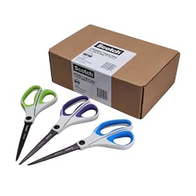 Scotch 8-Inch Precision Ultra Edge Scissors, 3-Pack (1458-3AMZ): Office Products