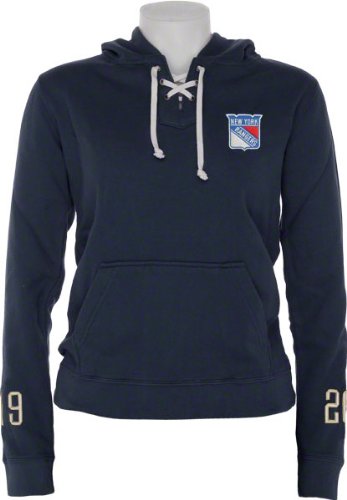Old Time Hockey New York Rangers Women's Queensboro Lace Hooded Sweatshirt
