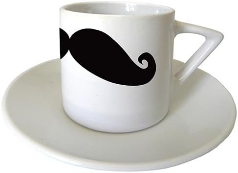 Set of 2 Coffee cups with MOUSTACH