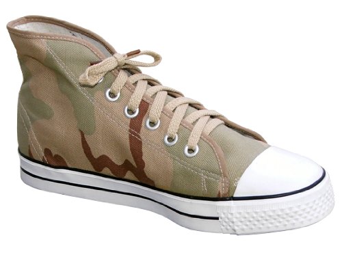 Hi-Top Tri-Color Deser Camo Sneakers product image