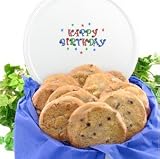 One Dozen Assorted Gourmet Cookies in Happy Birthday Gift Tin
