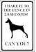 I make it to fence in 2.8 seconds, Can You? DOBERMAN dog aluminum parking sign