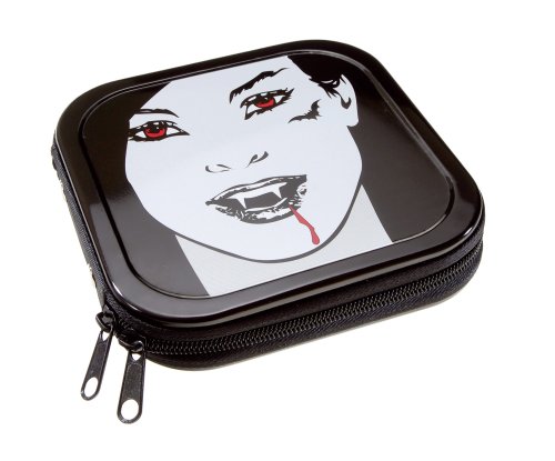 Vivanco CD-Organiser aus Metall f&uuml;r 24 CDs, Motiv: Gothic Vampir Preisvergleich