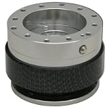 UNIVERSAL QUICK RELEASE STEERING WHEEL HUB ADAPTOR CHROME/CARBON FIBER