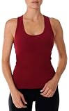  : Beyond Yoga Supplex Racer Back Camisole (Wine, X-Small)