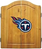 Tennessee Titans Dart Board Cabinet Set