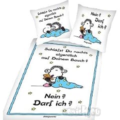 Sheepworld Bettw�sche Garnitur "Schl�fst Du ...", Biber