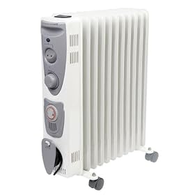 (SPECIAL OFFER) Prem-I-Air 2.5kW Oil Filled Radiator with Adjustable Thermostat, 3 heat settings & 24 Hour Timer