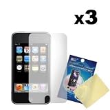 Three LCD Screen Guards / Protectors for Apple iPod Touch 2nd (2G) & 3rd (3G) Generation