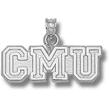Central Michigan Chippewas Cmu Pendant (Silver)