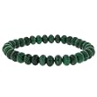 8mm Rondell Stretch Bracelet - Green Turquoise Jasper