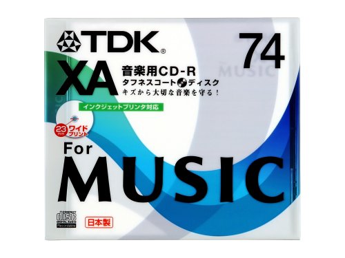 TDK 録音用CD-R XA 74min インクジェットプリンタ対応 CD-RXA74PWS