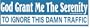 God Grant Me The Serenity TO IGNORE THIS DAMN TRAFFIC decal bumper sticker
