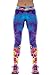 COCOLEGGINGS Womens 3D Digital Print GYM Athletic Workout Capri Leggings Tights