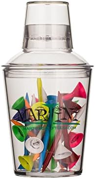 Martini Tee Martini Tee Shaker 3 1/4" Assorted Colors (24 Count)