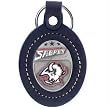Buffalo Sabres Large Leather & Pewter Team Key Fob - NHL Hockey Fan Shop Sports Team Merchandise