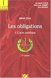 Revue Dalloz-Sirey  / Les obligations : Tome 1, L'acte juridique