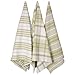 Now Designs Jumbo Pure Kitchen Towel Set of 3, Cactus Green