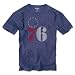 Philadelphia 76ers Blue '47 Brand Vintage Primary Logo Scrum Tee