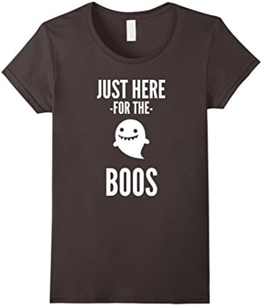Women's I'm Just Here For The Boos Halloween T shirt Large Asphalt