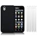 LG OPTIMUS BLACK P970 BLACK SILICONE SKIN / CASE / COVER / GEL + 6-IN-1 SCREEN PROTECTOR PACK PART OF THE QUBITS ACCESSORIES RANGE