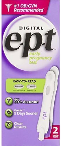 E.p.t Early Pregnancy Test Digital, 2 Count by EPT