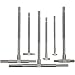 Mitutoyo 155-905, 8mm to 150mm, 6 Piece Telescoping Gage Set