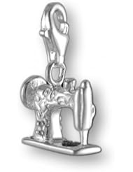 MELINA Charms clip on pendant sewing machine sterling silver 925