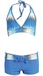 Womens swimsuit, MW Swimwear Set, Halter w/ Boyshorts, 2 piece, bikini, multiple prints