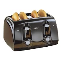 Sunbeam 3911 4-Slice Wide Slot Toaster, Black