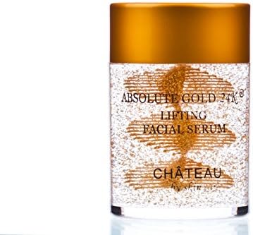 ABSOLUTE GOLD 24K Lifting Facial Serum - 24 KARAT GOLD, SILK PEPTIDE and HYALURONIC ACID. It provides long-lasting firming, smoothing, moisturizing and anti aging effects. Excellent for all skin types. 2fl.oz-60ml