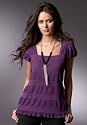 Chadwicks Babydoll Mesh Top