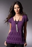 41HfMJ29xFL. SL160  Chadwicks Babydoll Mesh Top