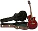 Bundle - Takamine EG260C FXC Acoustic-Electric Guitar in Wine Red with Free Hardshell case