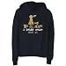 Hoodie Womens Navy Blue  WE ALL HAVE A Border Collie INSIDE US !  Dogs
