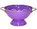 Calypso Basics 1.5 Quart Enamel On Steel Colander, Purple