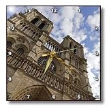 Paris France, Notre Dame Cathedral - 10x10 Wall Clock
