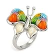Millefiori Butterfly Ring