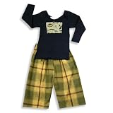 Toni Tierney - Infant Boys Long Sleeve Pant Set, Navy, Gold