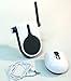 Wireless/Wired Speaker for PC Laptop MP3 Playback Home Garden Patio Office 20ft Range Stream Music Indoor Outdoor Built in FM Radio
