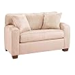 Capri Oversize Microsuede Sleeper Chair - Beige