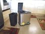 Double Bin Stainless Steel Trash Can Recycle Bin