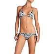 Fox Racing Lights Out String Triangle Women's Top Bathing Suit Swimwear - Black