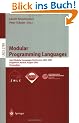 Modular Programming Languages: Joint Modular Languages Conference, JMLC 2003, Klagenfurt, Austria, August 25-27, 2003, Proceedings (Lecture Notes in Computer Science)