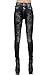Jescakoo Women Cute Printed Denim Look Spandex Jeggings Black